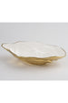 Pampa Oyster Bowl - White/Gold