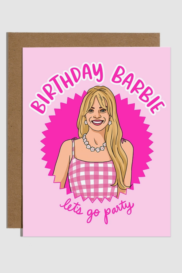 Trendy Birthday Card - Let's Go Party