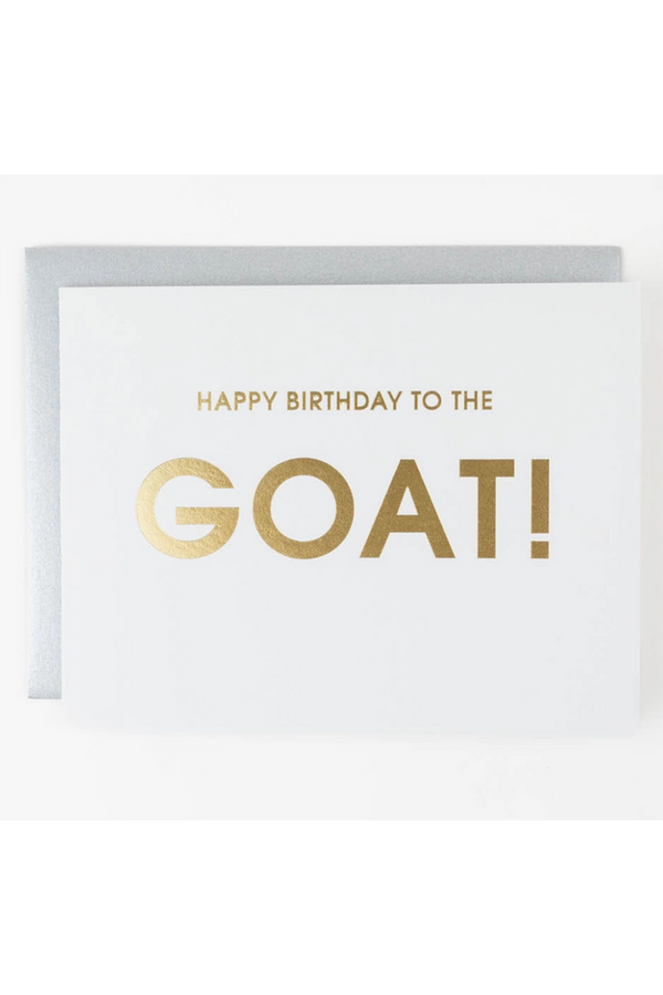 CG Letterpress Birthday Card - GOAT