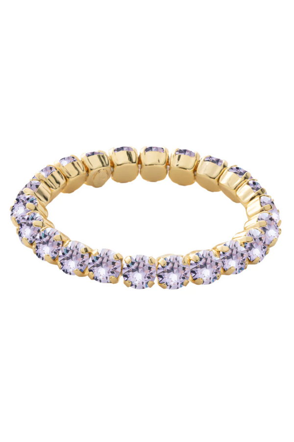 Sienna Stretch Bracelet - Bright Gold Violet