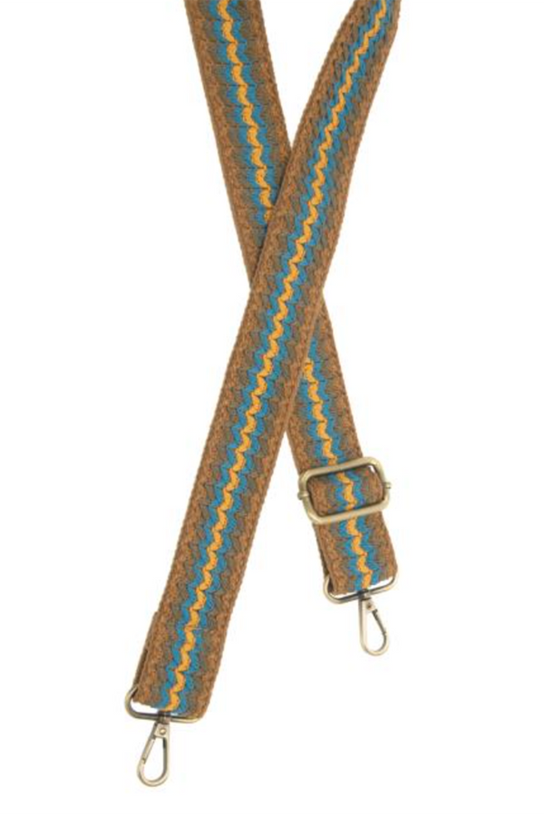 Joy Guitar Strap - Simple Woven Yellow/Turquoise