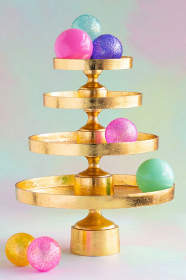 Goldleafed Tiered Stand