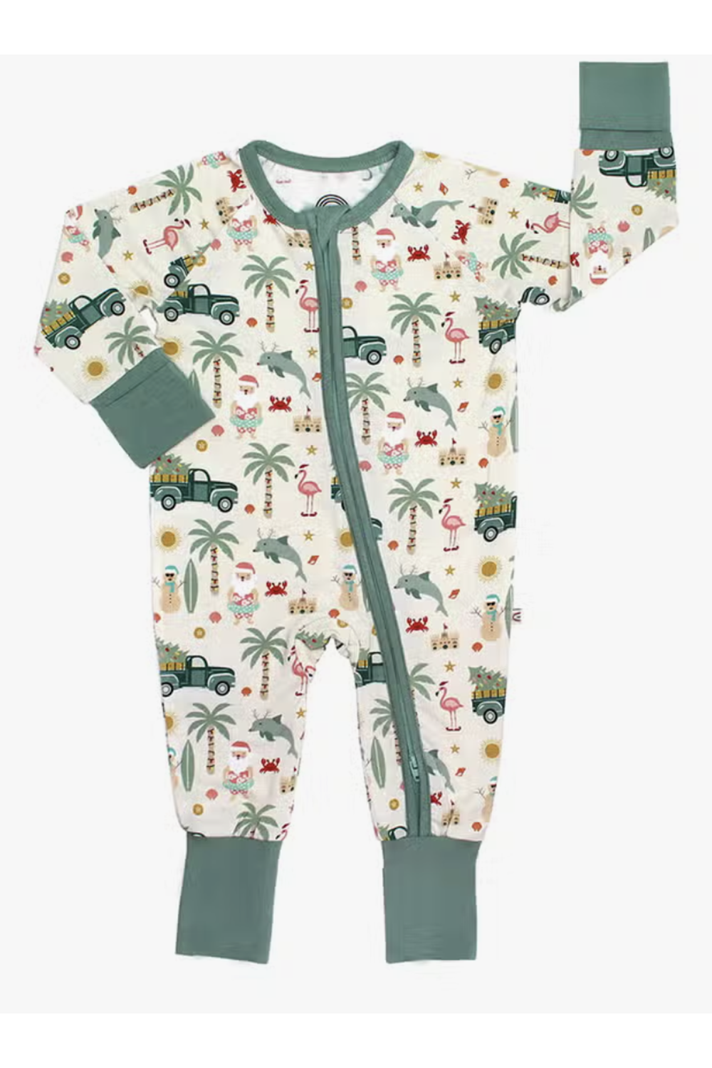 Bamboo Sleeper Pajamas - Coastal Christmas
