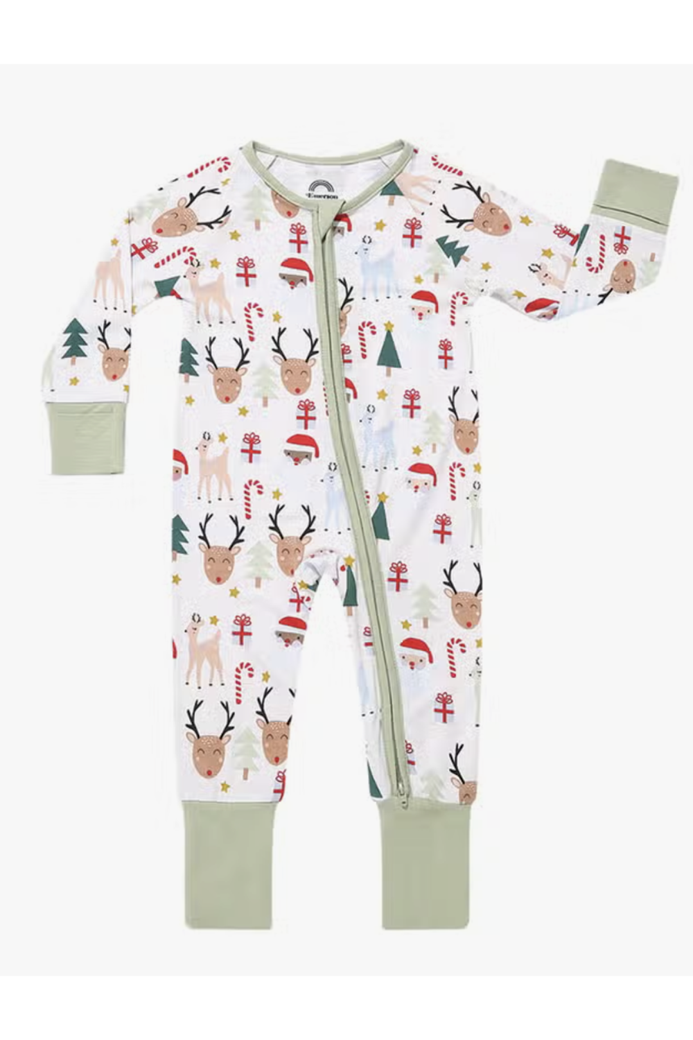 Bamboo Sleeper Pajamas - Santa and Friends
