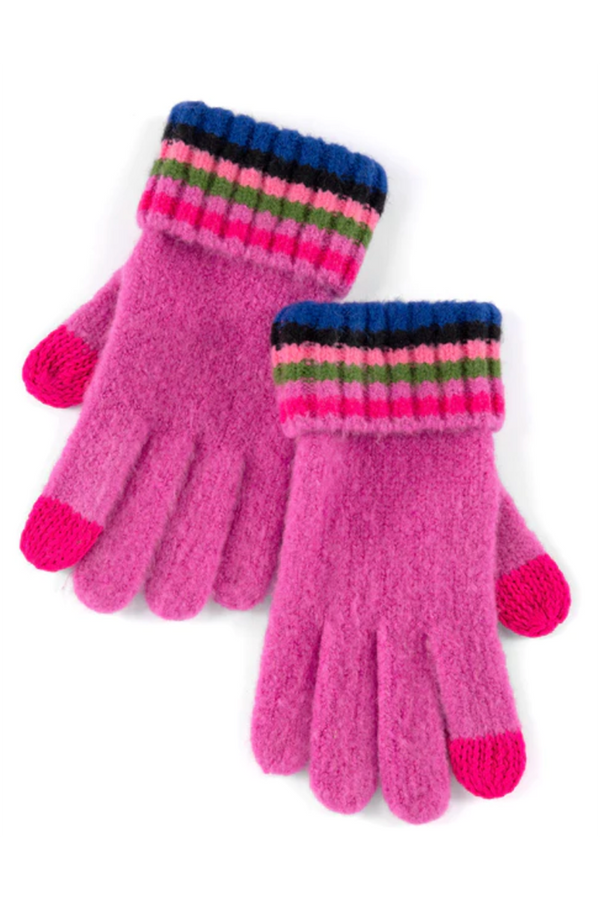 Ronen Touchscreen Gloves - Magenta