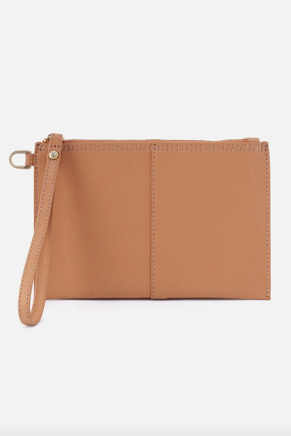 Vida Small Pouch - Micro Pebbled Hide Biscuit
