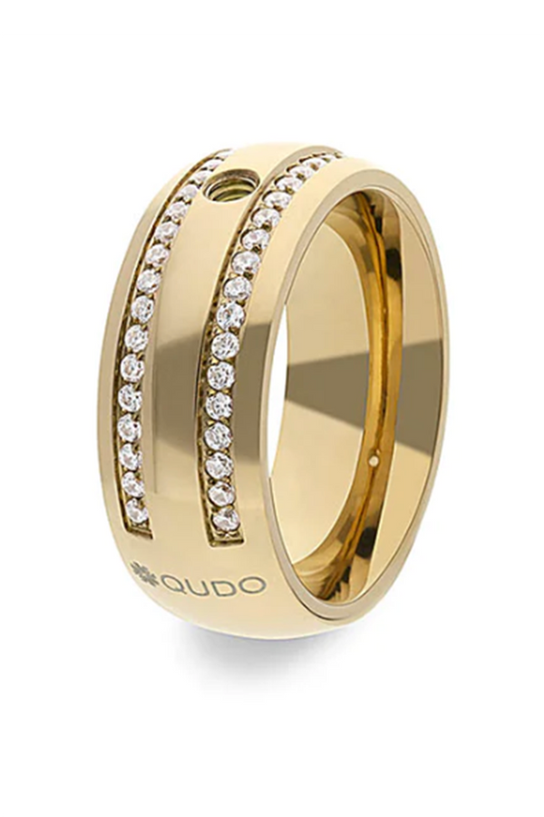 Qudo Interchangeable Ring - Lecce Gold
