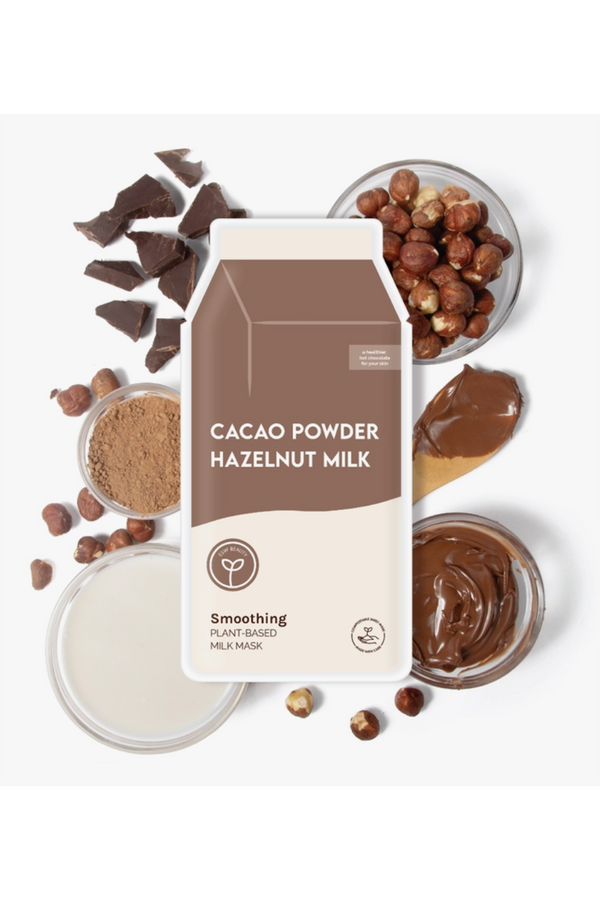 Plant-Based Milk Facial Mask - Cacao Powder Hazelnut