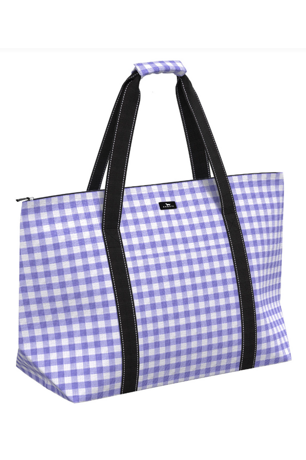 On Holiday Tote Bag - "Amethyst + White" SP24