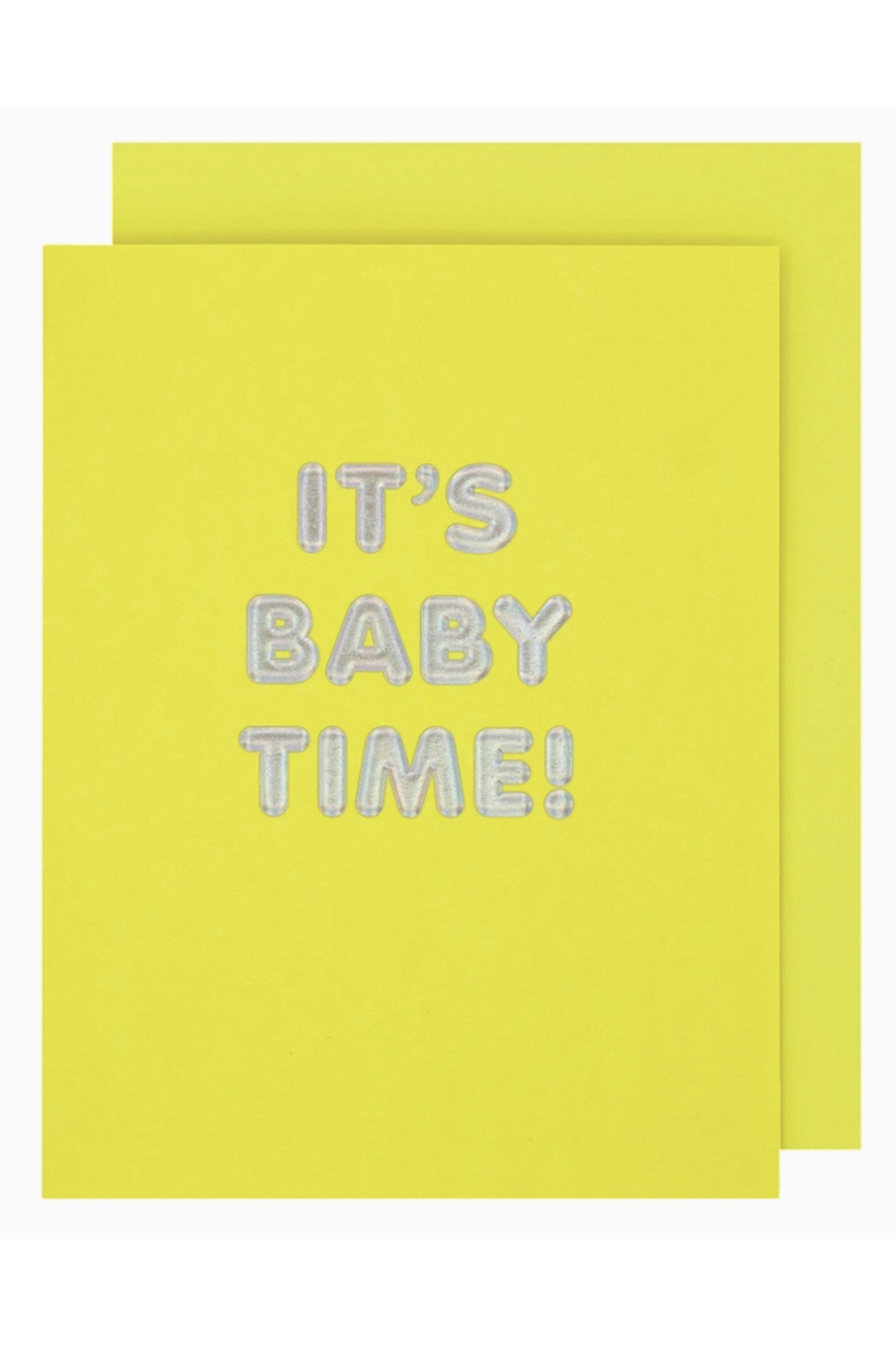 Social Baby Greeting Card - It's Baby Time