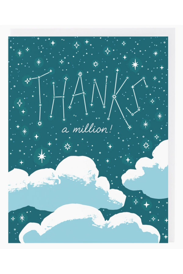 Smudgey Greeting Card - Thank You Constellation