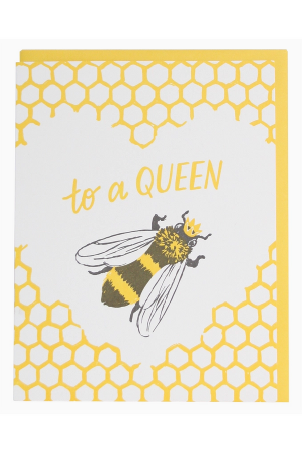 Smudgey Greeting Card - Mother's Day Queen Bee
