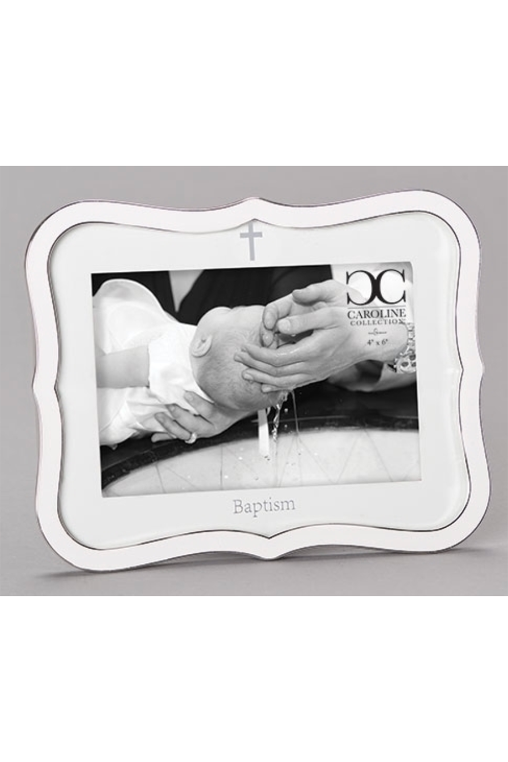 RM White Baptism Frame