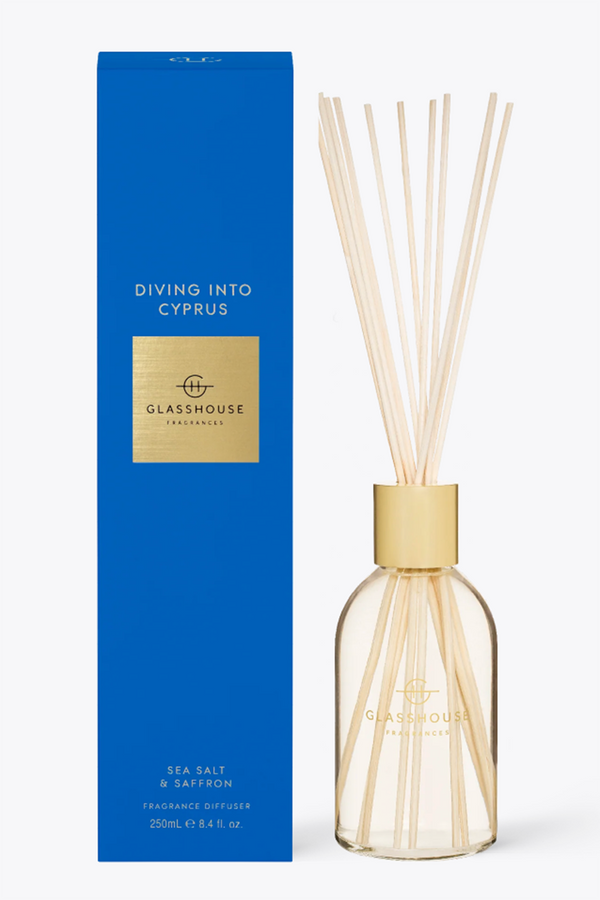Glasshouse Fragrance Diffuser - Diving into Cyprus