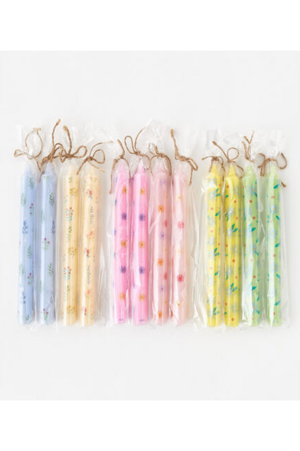 Floral Taper Candles