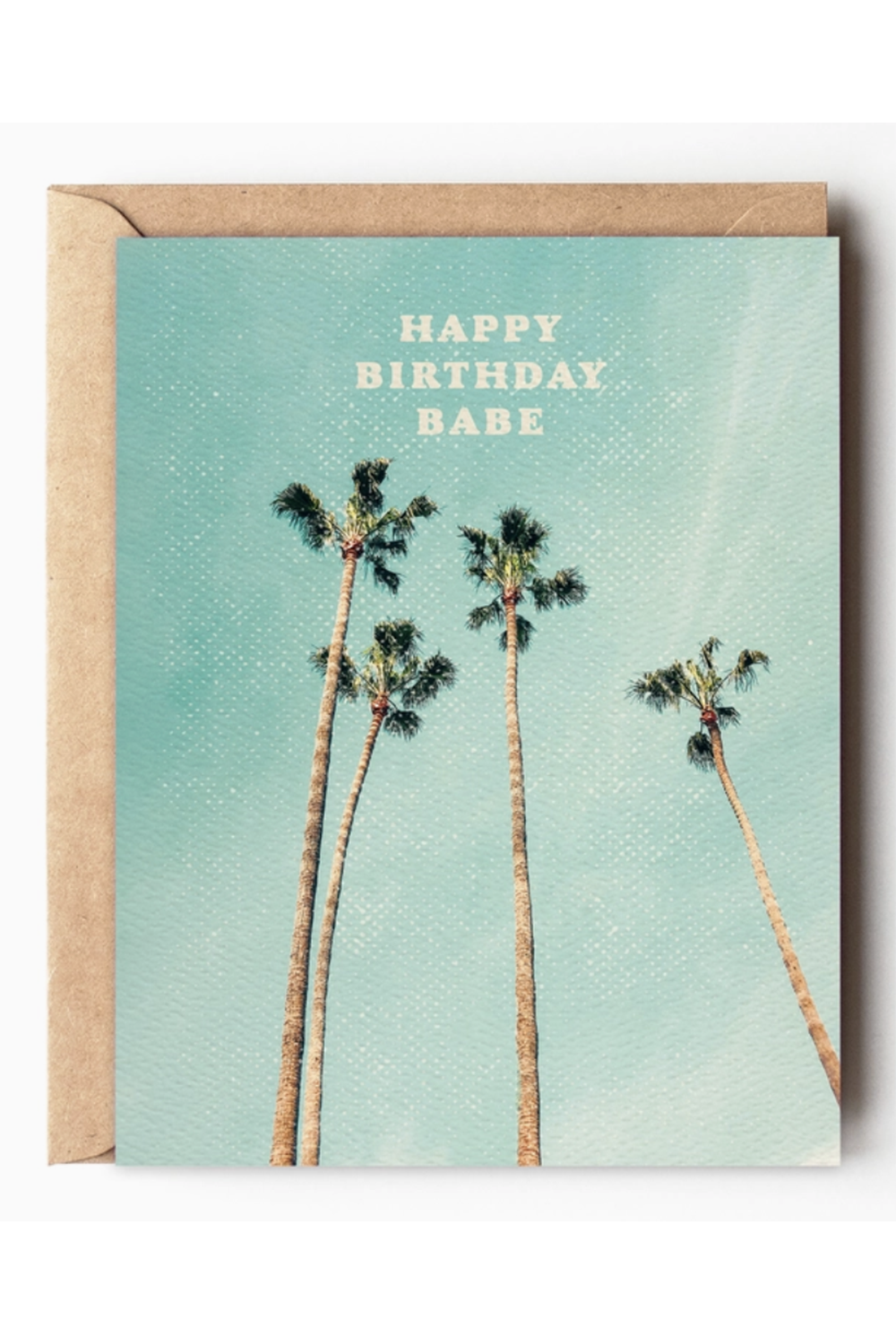 DD Birthday Card - Babe Palm Tree