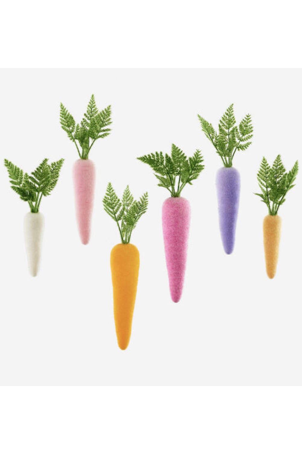 Flocked Carrot - Colorful