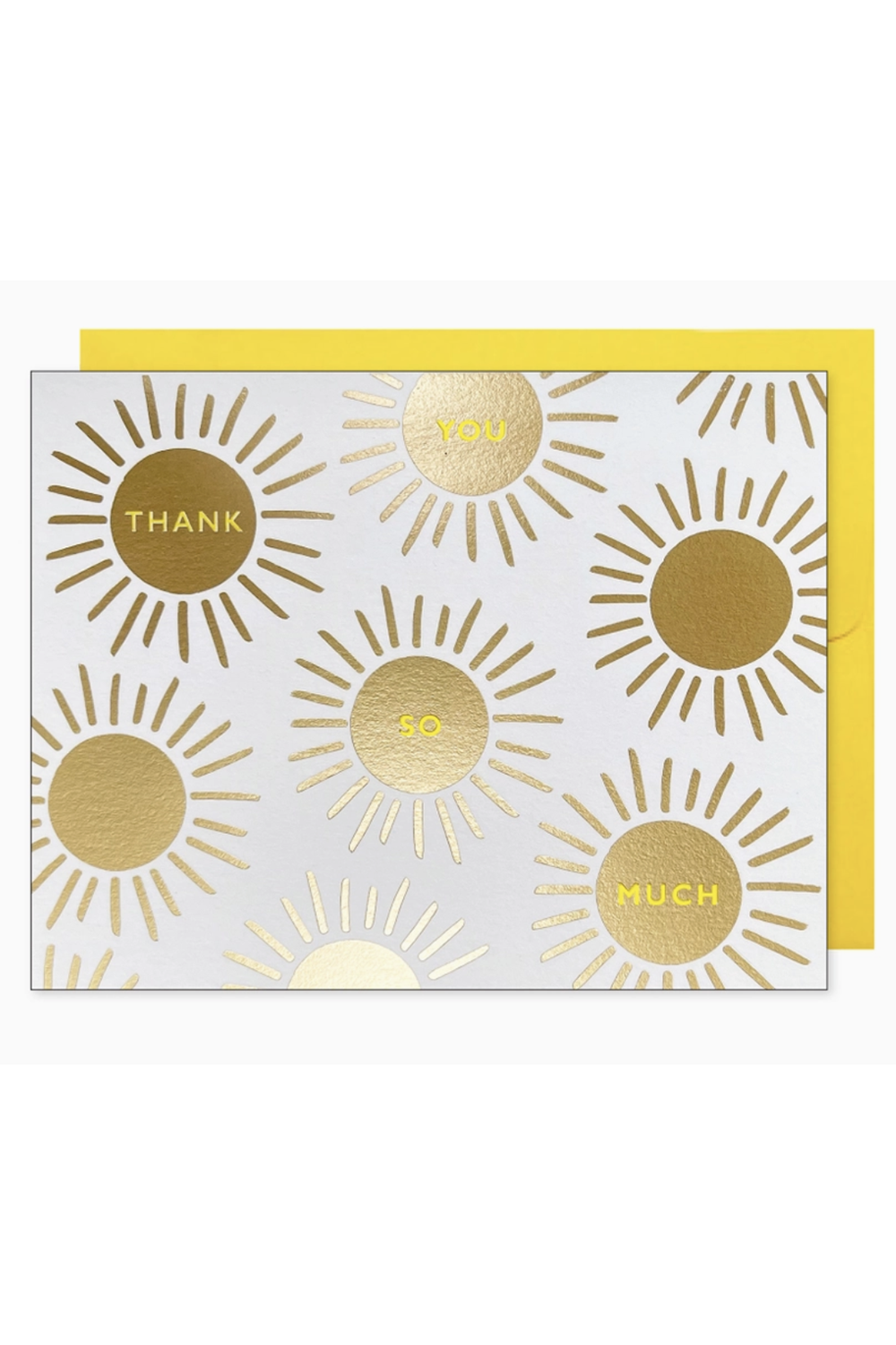 JF Thank You Boxed Card Set - Gold Sunburst