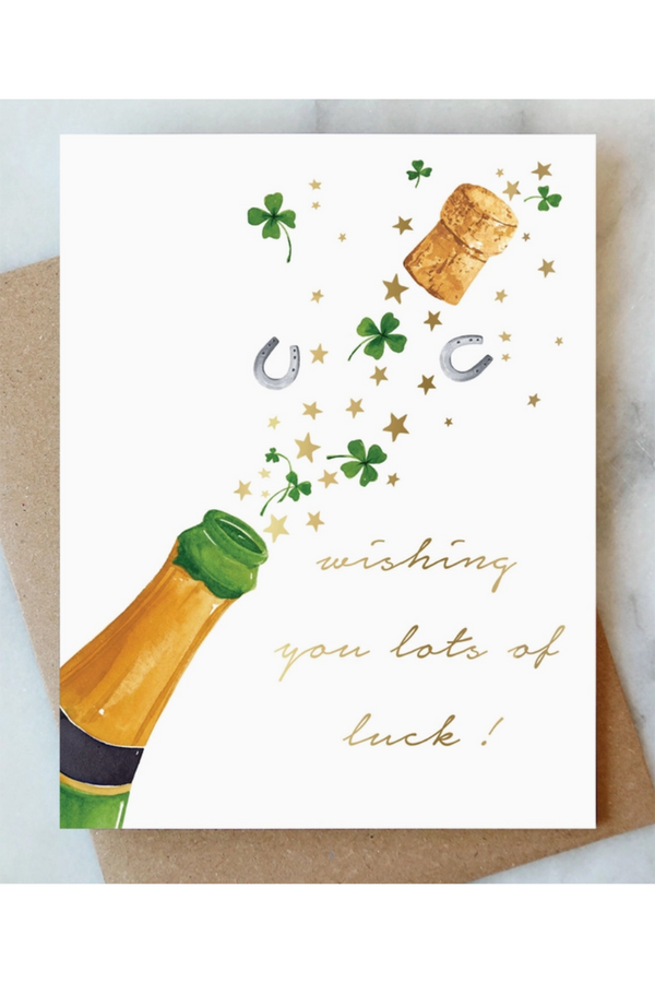 AJD Congrats Card - Charms Luck
