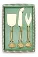 Palm Tree Cheese Knives Set of 3