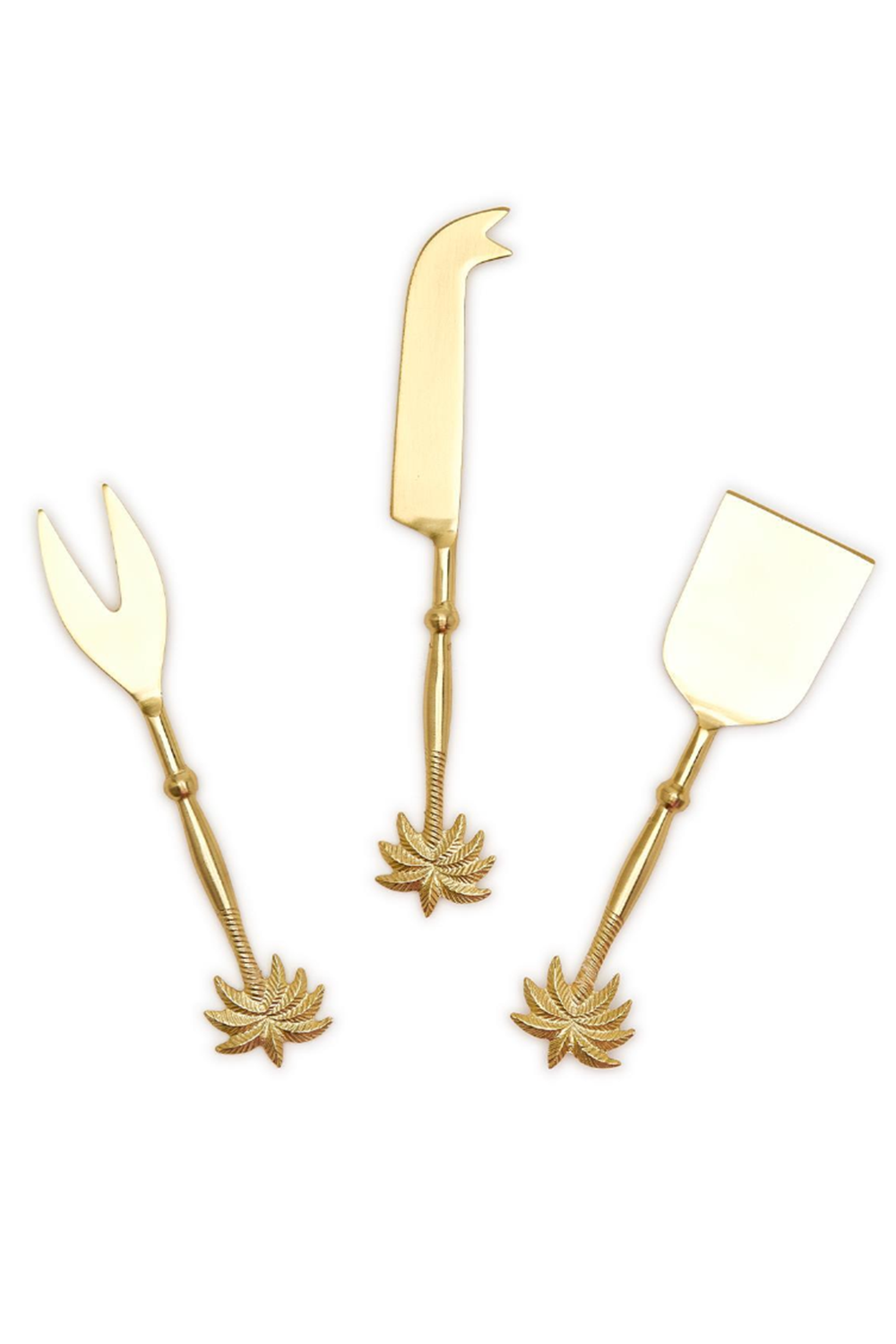 Palm Tree Cheese Knives Set of 3