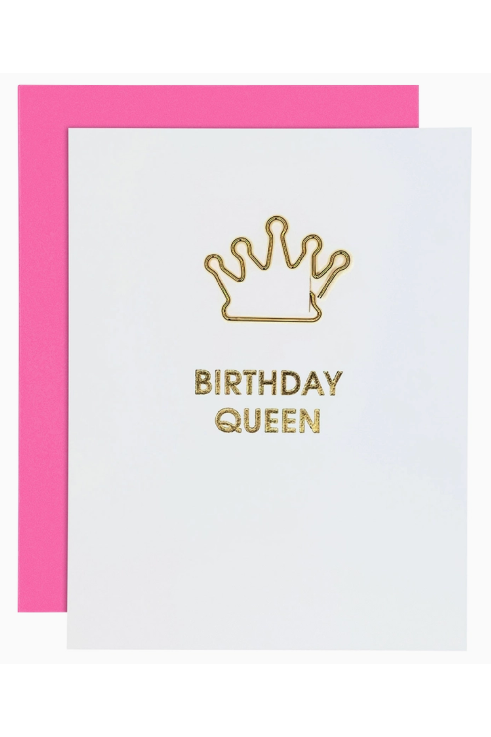 CG Letterpress Birthday Card - Queen