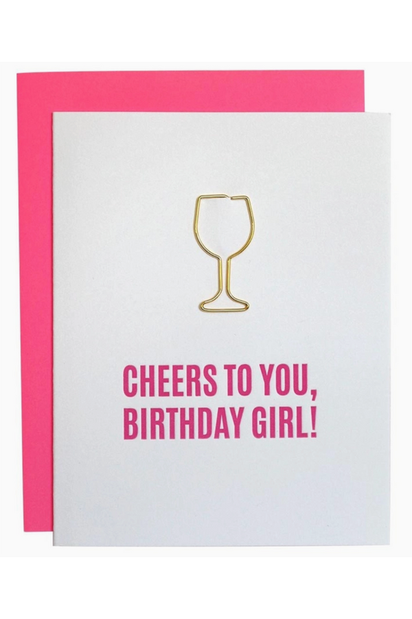CG Letterpress Birthday Card - Cheers