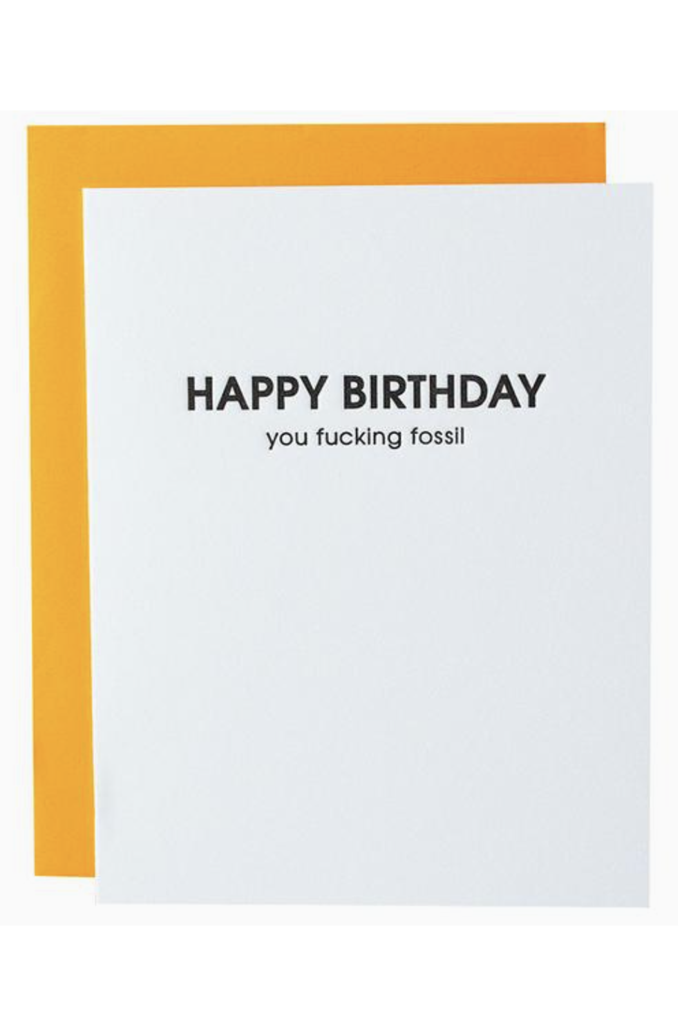 CG Letterpress Birthday Card - Fossil