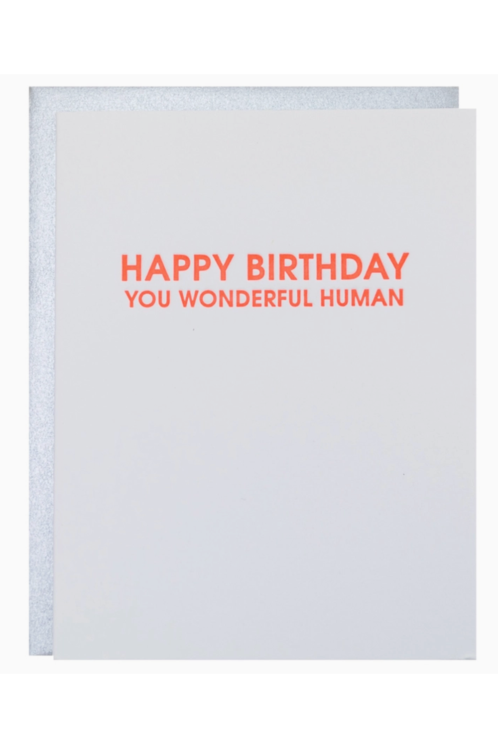 CG Letterpress Birthday Card - Wonderful Human
