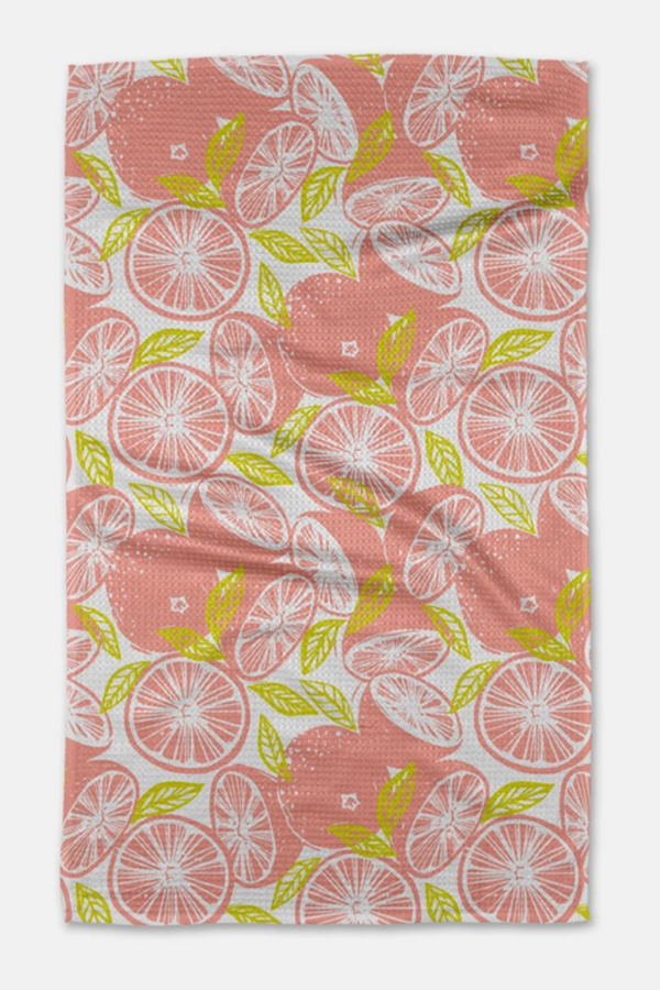 Geometry Kitchen Tea Towel - Grapefruits