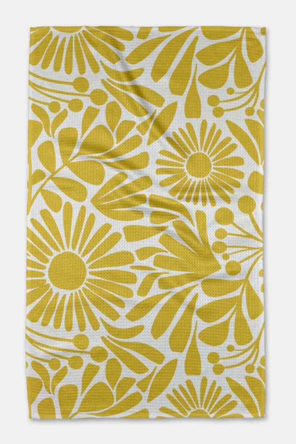Geometry Kitchen Tea Towel - Sunlit Blooms