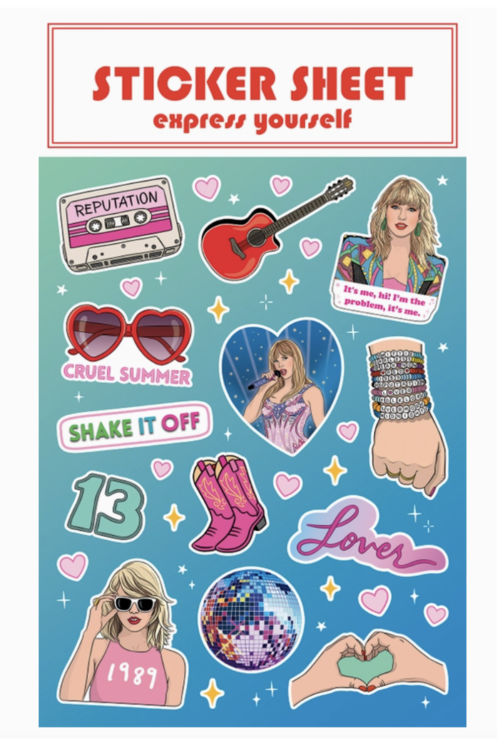 TF Swiftie Sticker Sheet