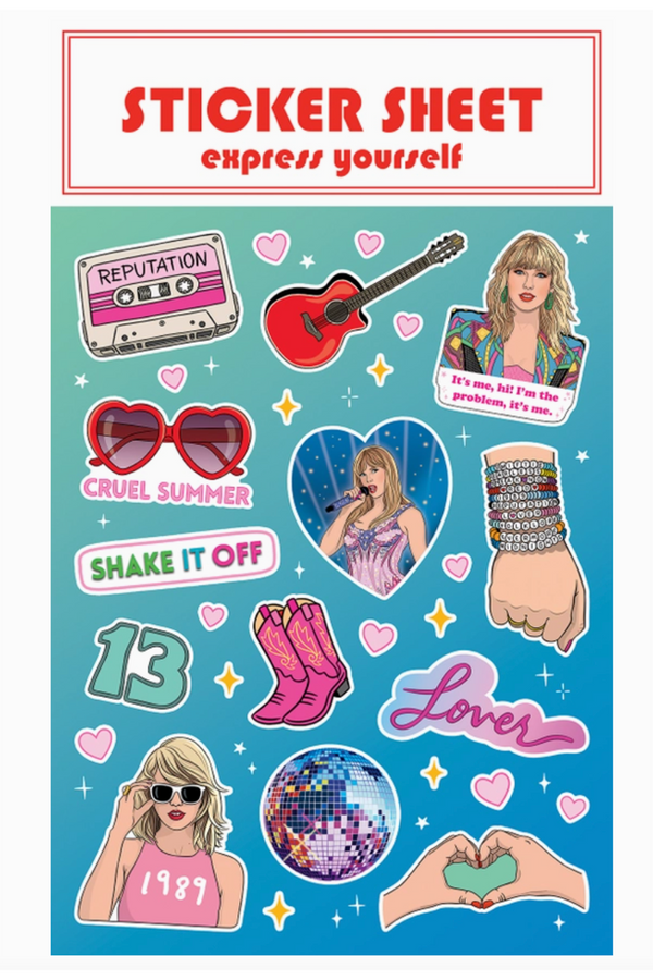 TF Swiftie Sticker Sheet