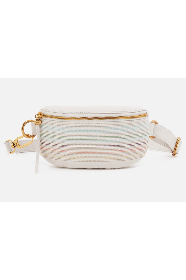Fern Belt Bag - Velvet Hide Stripe White