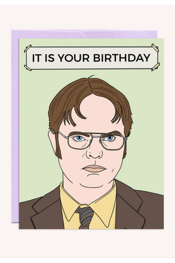 PMP Birthday Greeting Card - Dwight