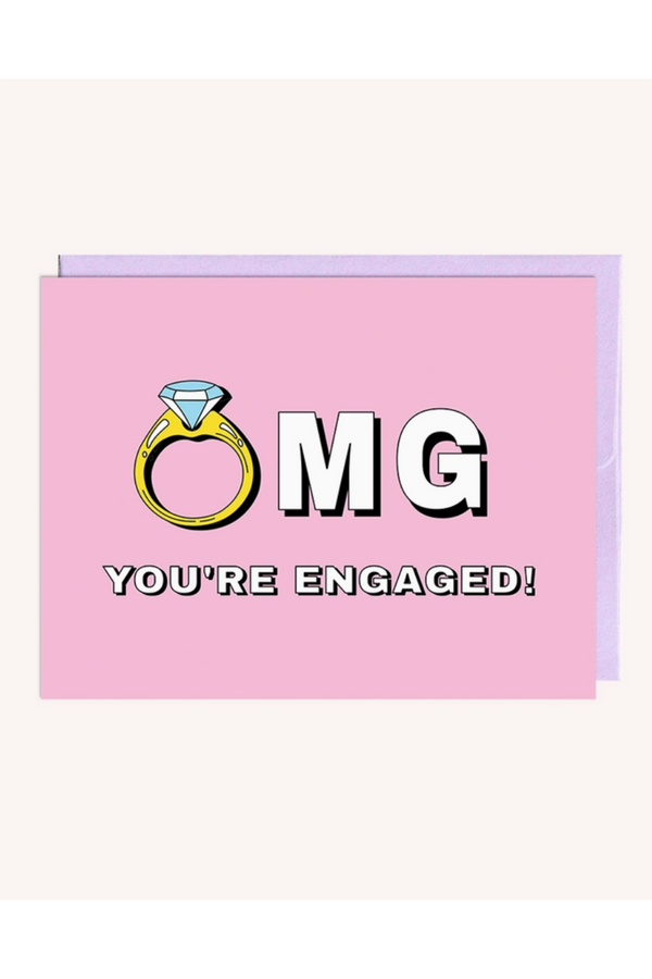 PMP Wedding Greeting Card - OMG Engaged