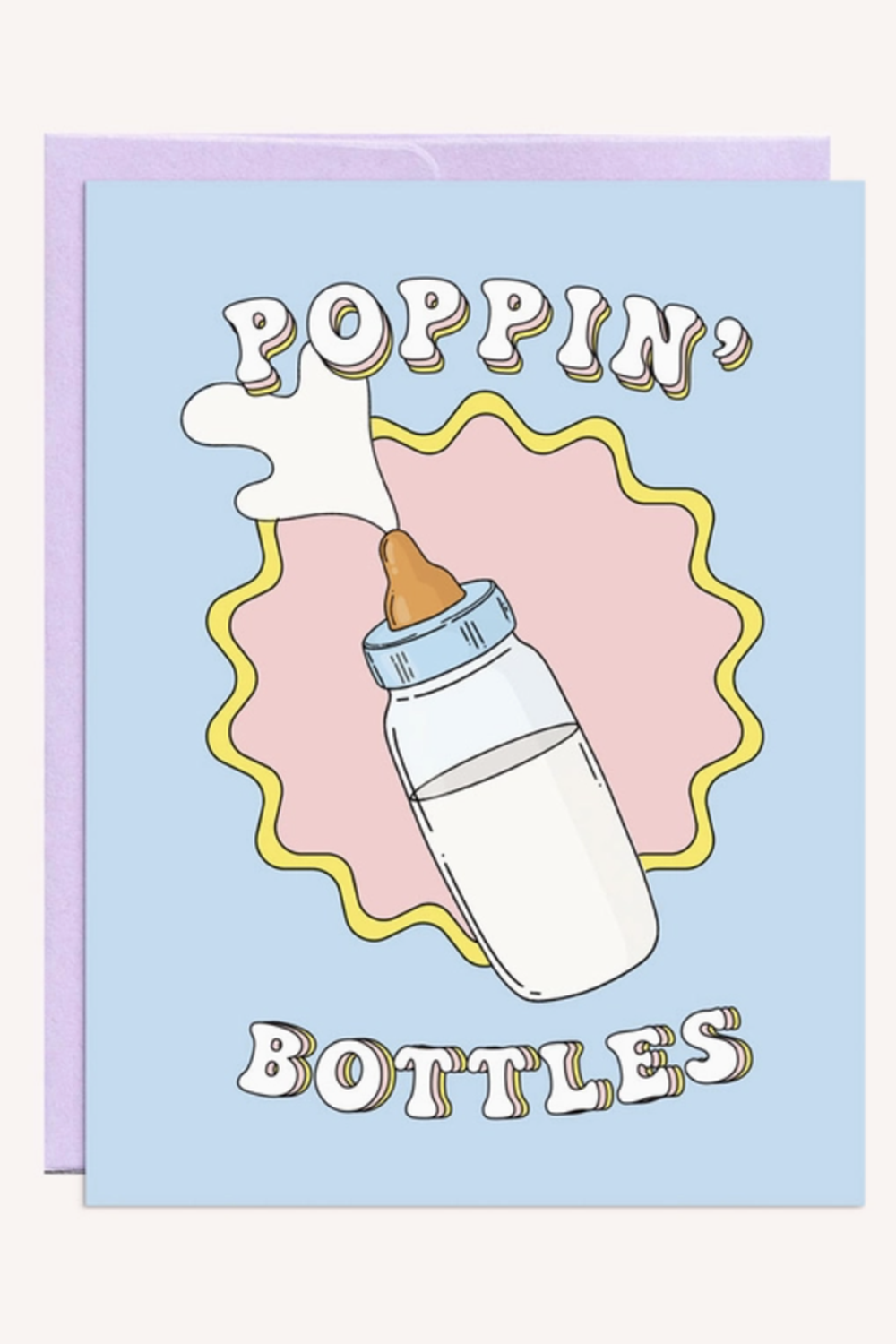 PMP Baby Greeting Card - Poppin' Bottles