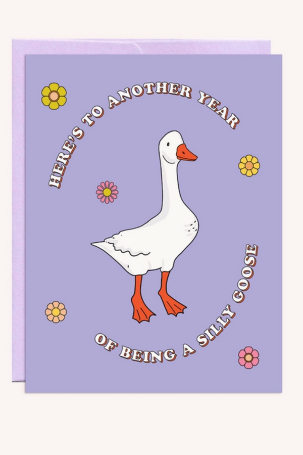 PMP Birthday Greeting Card - Silly Goose