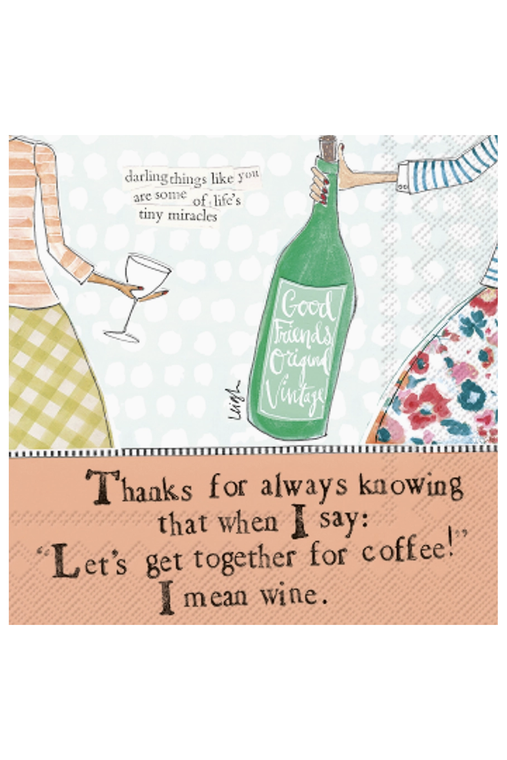 Cocktail Napkin Pack - Coffee and Wine