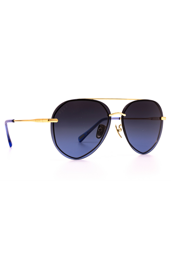 Lenox Sunglasses - Gold Blue