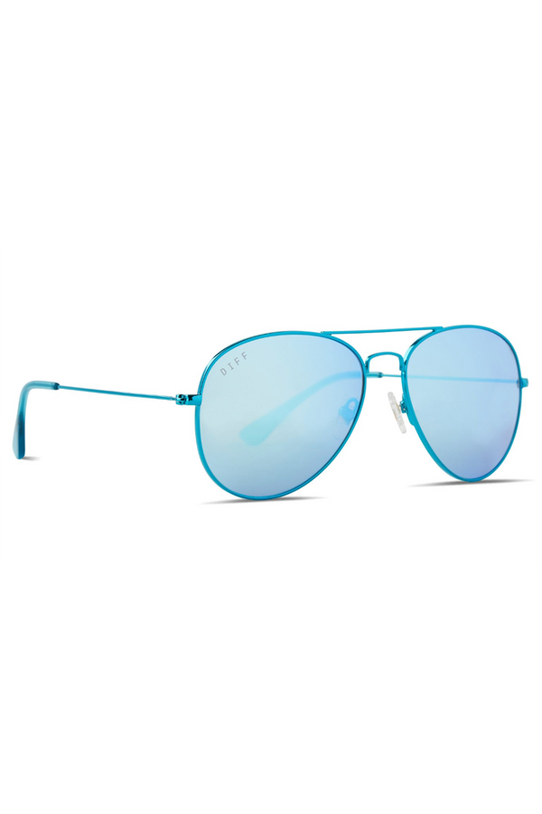 Cruz Sunglasses - Turquoise Metallic Teal