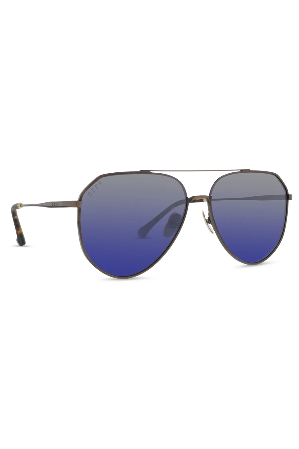 Dash Sunglasses - Brushed Brown Grey Blue