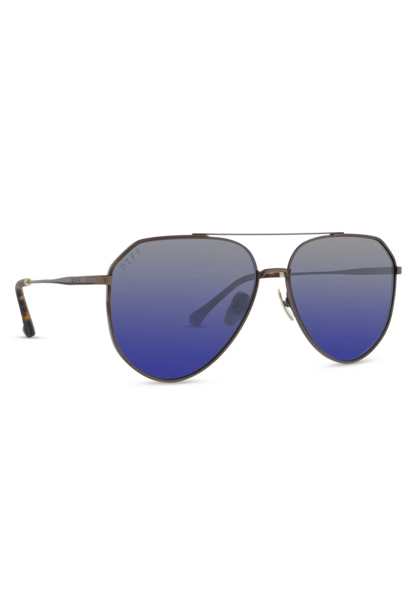 Dash Sunglasses - Brushed Brown Grey Blue