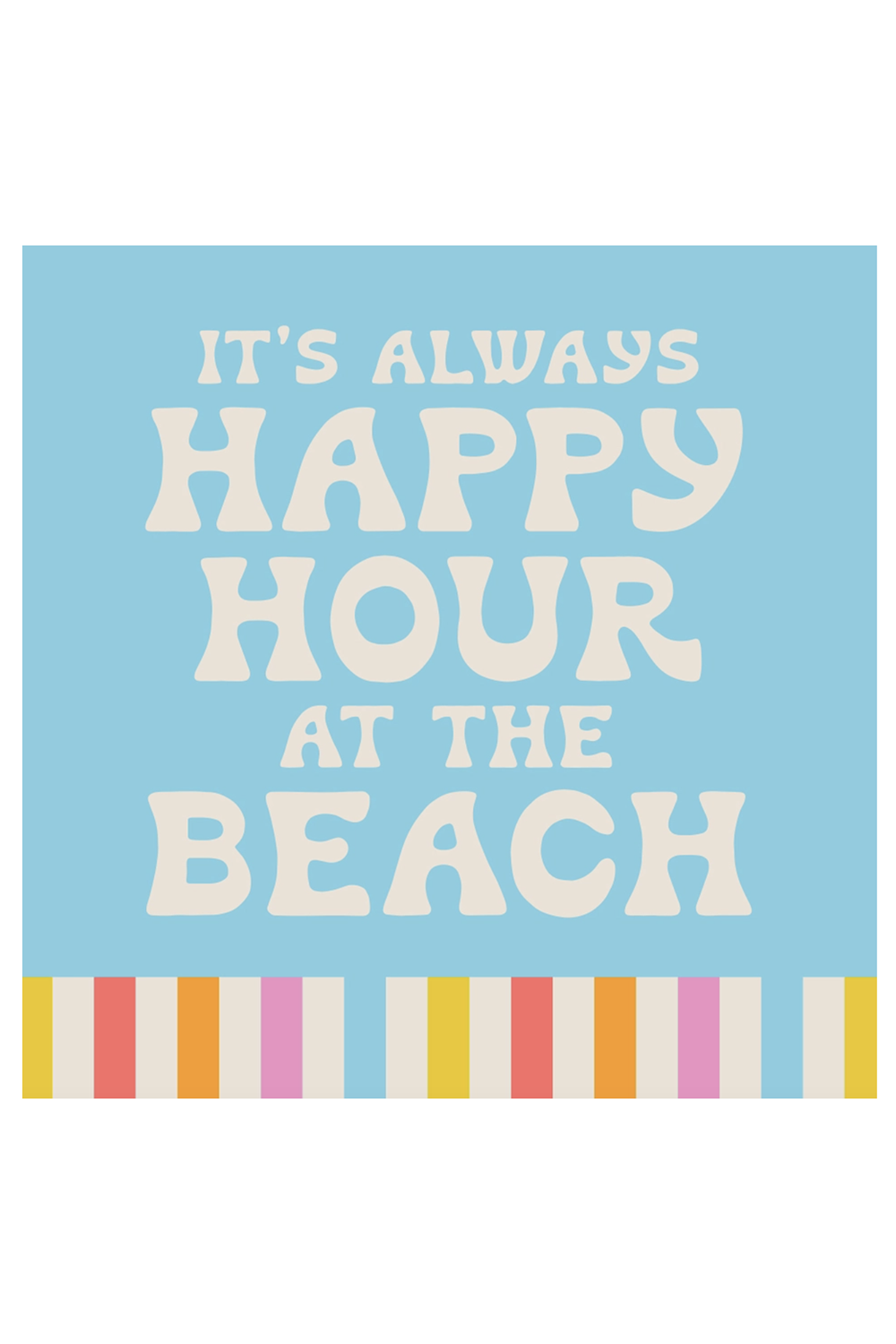 Cocktail Napkin Pack - Happy Hour at the Beach