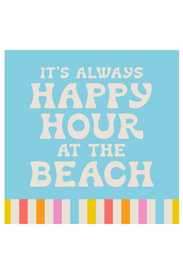 Cocktail Napkin Pack - Happy Hour at the Beach