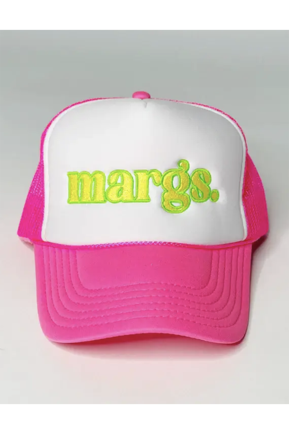MARGS Trucker Hat - Neon Pink/ Yellow Green