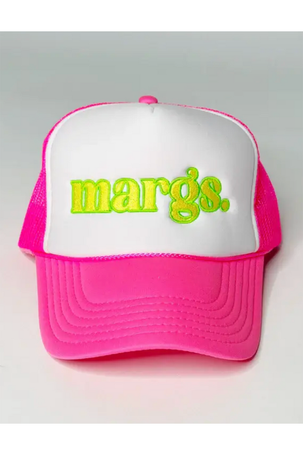 MARGS Trucker Hat - Neon Pink/ Yellow Green