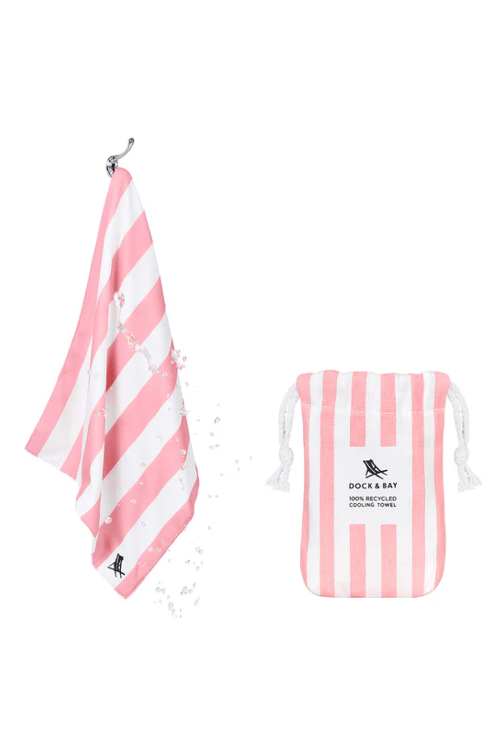 Quick Dry Gym / Cooling Towel - Malibu Pink