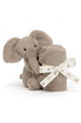 JELLYCAT *Luxe* Smudge Soother - Elephant
