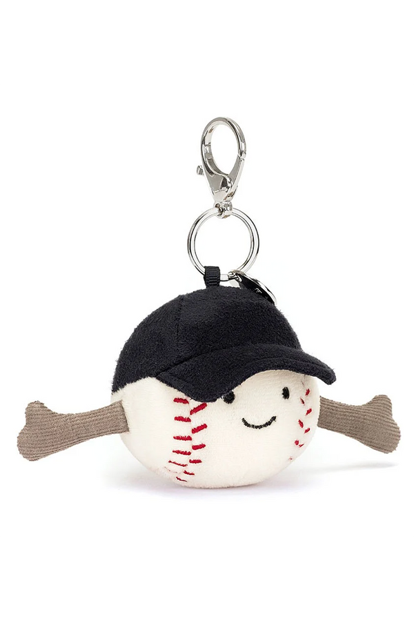 JELLYCAT Amuseable Sport Bag Charm - Baseball